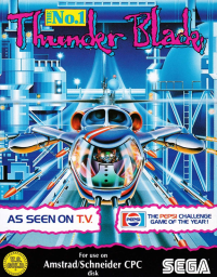 Thunder Blade Amstrad CPC US box art